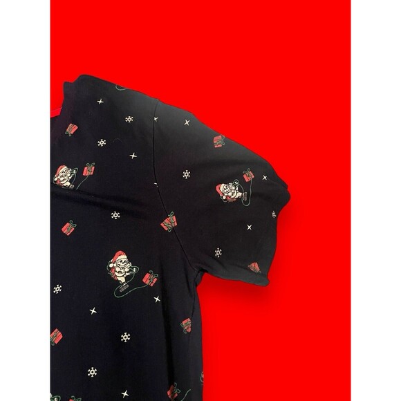 Eighty Eight Mens T-Shirt Blue Santa Claus Aliens Stealing Christmas Size Medium - Picture 7 of 8